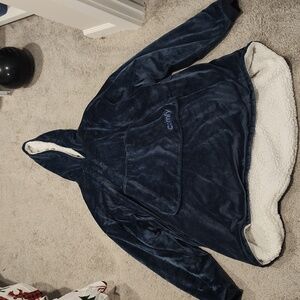 The Comfy Navy Blue Hoodie Blanket